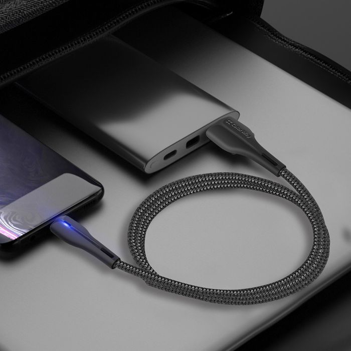 Дата кабель USB 2.0 AM to USB-C 1.0m led black ColorWay (CW-CBUC034-BK) зображення 6