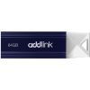 USB флеш накопичувач AddLink 64GB U12 Dark Blue USB 2.0 (ad64GBU12D2)