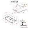 Витяжка кухонна Perfelli BI 6122 WH LED зображення 9