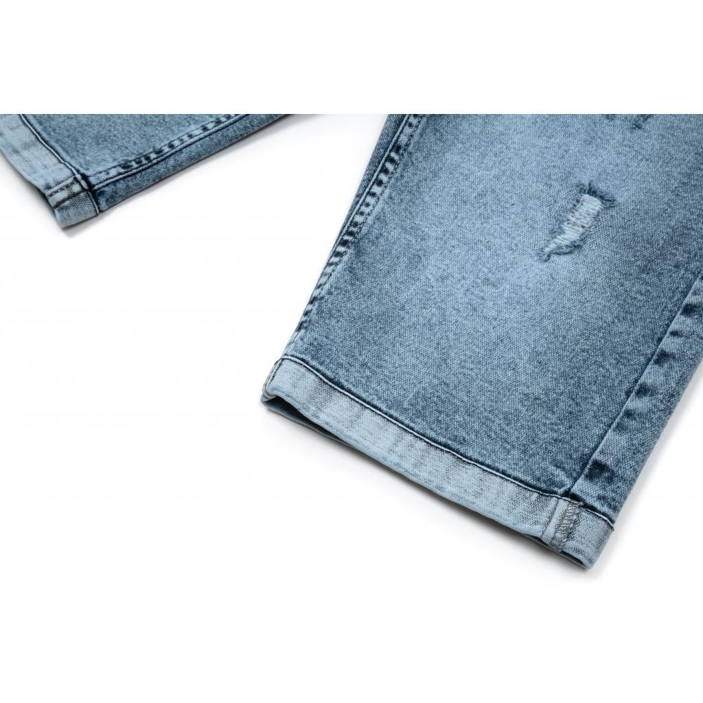 Шорты A-Yugi джинсовые с потертостями (5261-158B-blue) изображение 4
