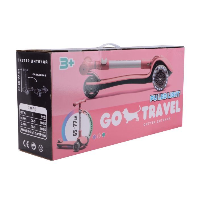 Самокат GO Travel складаний Ліловий (LS308PP) зображення 6