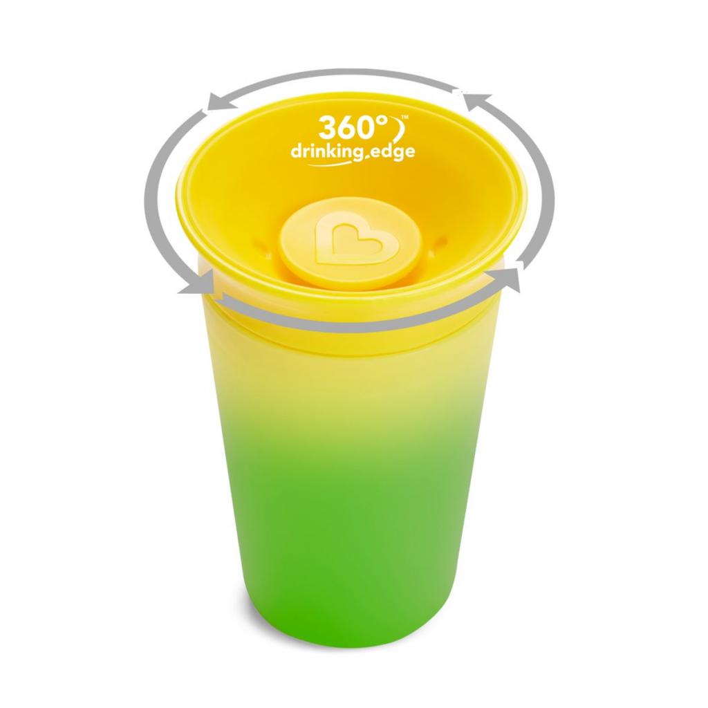 Поильник-непроливайка Munchkin Miracle 360 Color Желтая 266 мл (44123.03) изображение 5