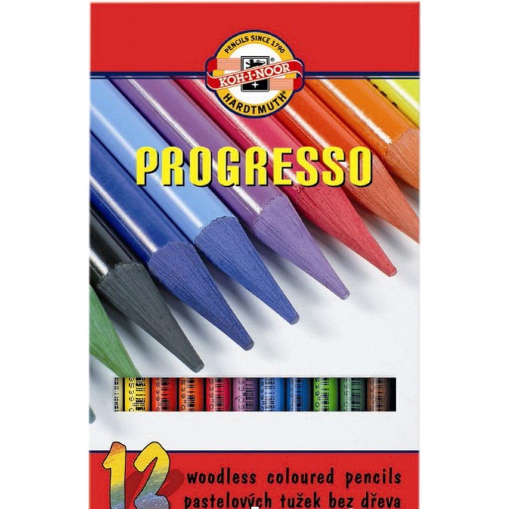Олівці кольорові Koh-i-Noor Progresso бездревесние 12 кольорів (875601)