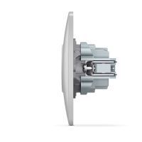 Розетка Videx BINERA 2ая із заземленням кремова (VF-BNSK1G-SS) зображення 3