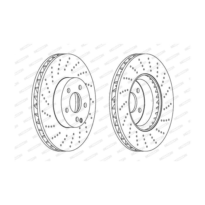 Тормозной диск FERODO DDF1694C-1