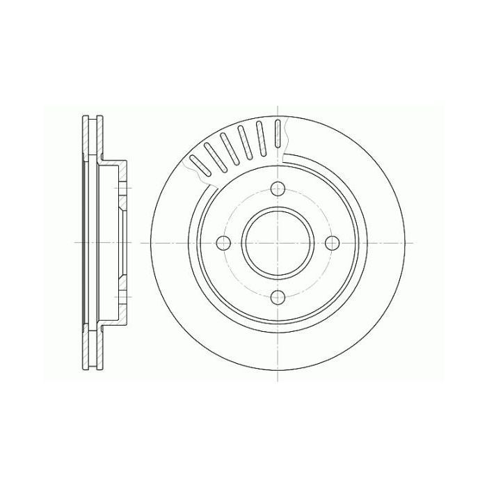 Тормозной диск REMSA 6160.10