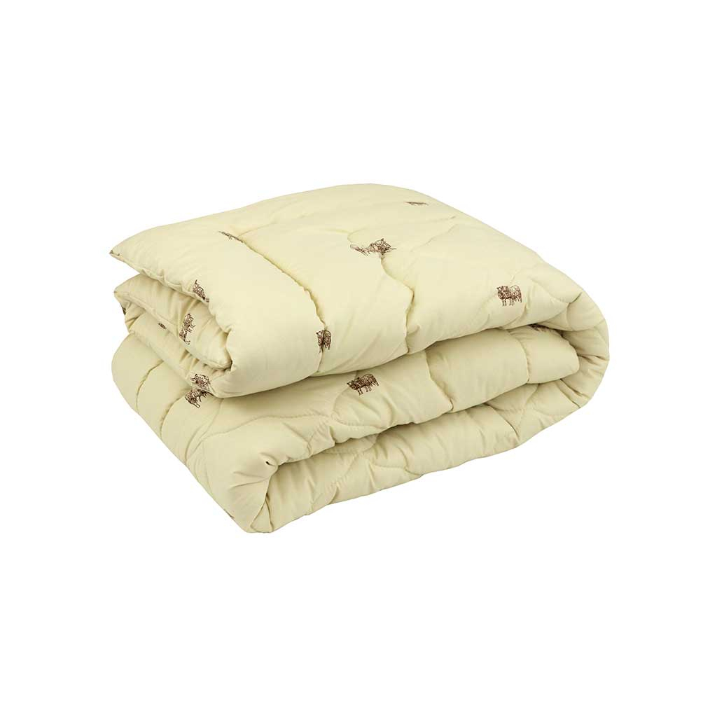 Одеяло Руно Шерстяное Комфорт плюс Sheep в микрофибре 140х205 см (321.52ШК+У_Sheep)