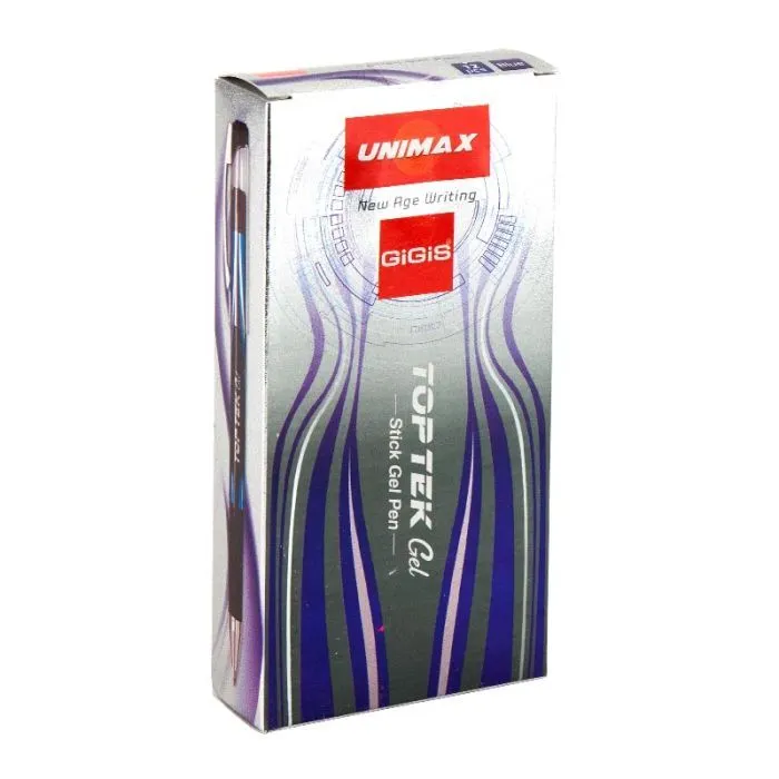 Ручка гелева Unimax Top Tek Gel, синя (UX-133-02) зображення 3
