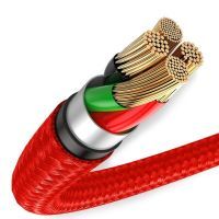 Дата кабель USB 2.0 AM to Lightning 1.0m 2.4A red Baseus (CALGH-B09) изображение 4