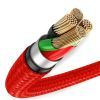 Дата кабель USB 2.0 AM to Lightning 1.0m 2.4A red Baseus (CALGH-B09) изображение 4