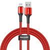 Дата кабель USB 2.0 AM to Lightning 1.0m 2.4A red Baseus (CALGH-B09)