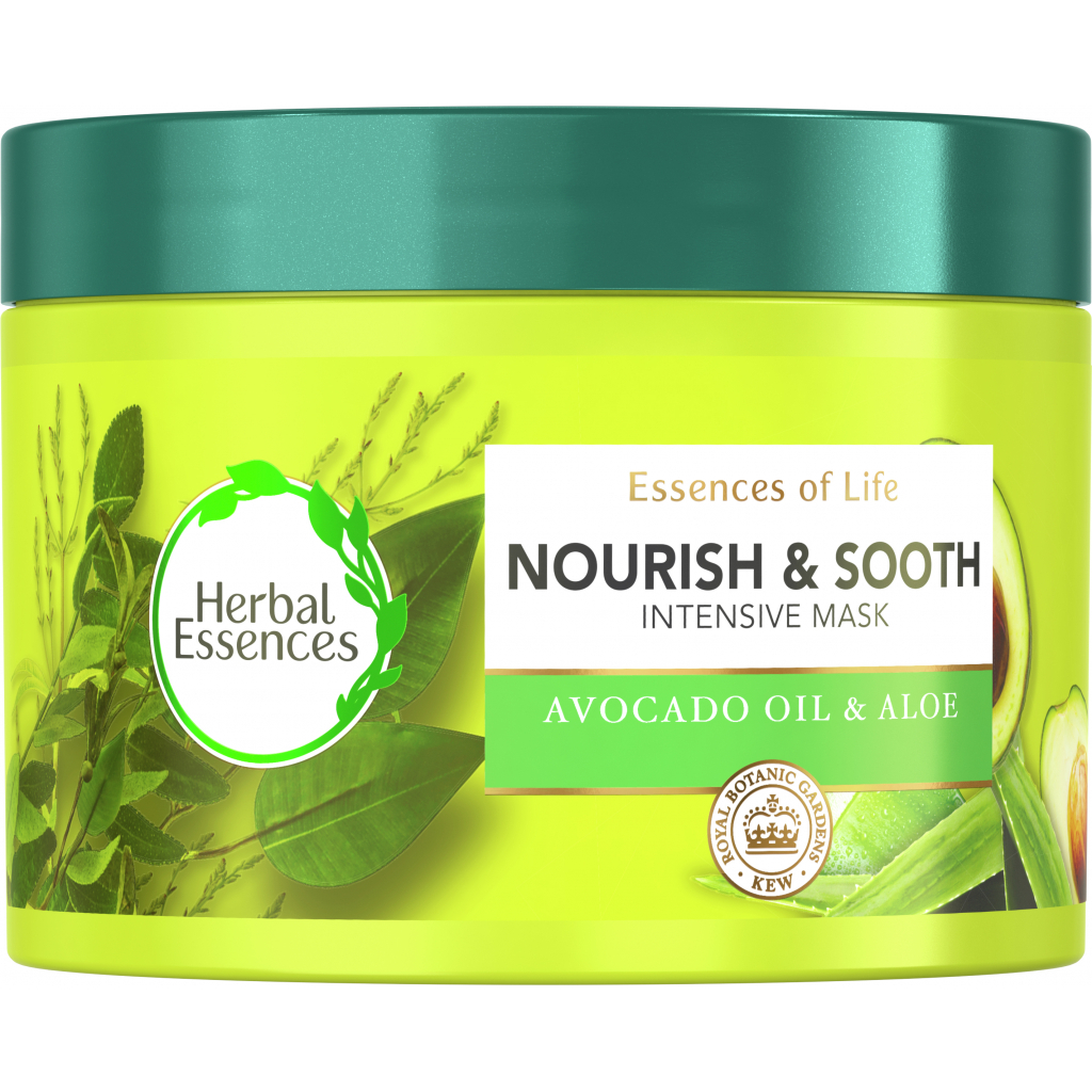 Маска для волос Herbal Essences Питательная с маслом авокадо и алоэ 450 мл (8006540178416)