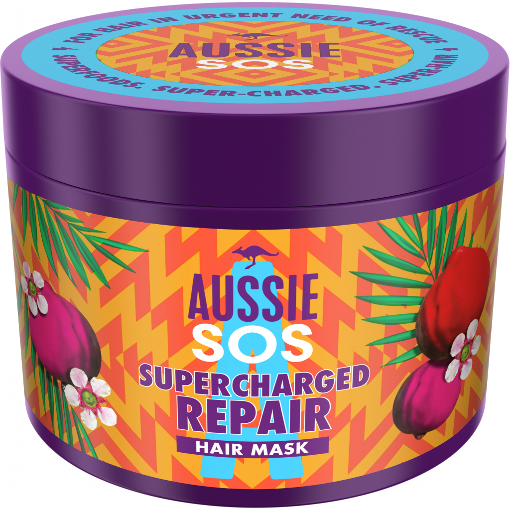 Маска для волос Aussie SOS Сверхзаряд и восстановление 450 мл (8006540017524)