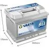 Акумулятор автомобільний Varta Silver Dynamic 61Аh (561400060) зображення 3
