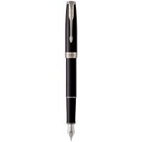 Ручка перьевая Parker SONNET 17 Black Lacquer CT  FP F (86 115)