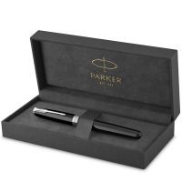 Ручка перьевая Parker SONNET 17 Black Lacquer CT  FP F (86 115) изображение 5