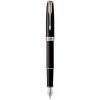 Ручка перьевая Parker SONNET 17 Black Lacquer CT  FP F (86 115)