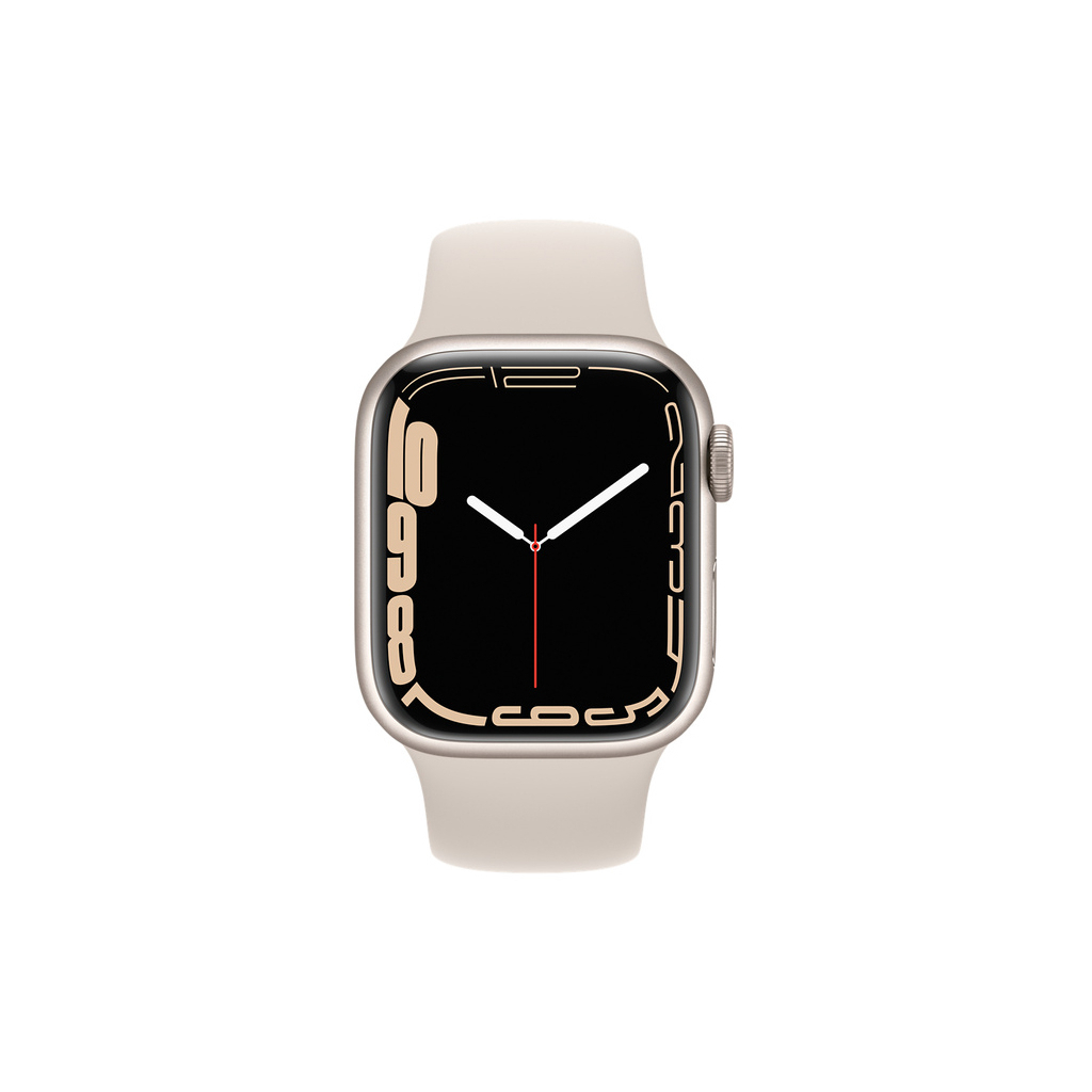 Смарт-годинник Apple Watch Series 7 GPS 41mm Starlight Aluminium Case with Beige (MKMY3UL/A) зображення 2