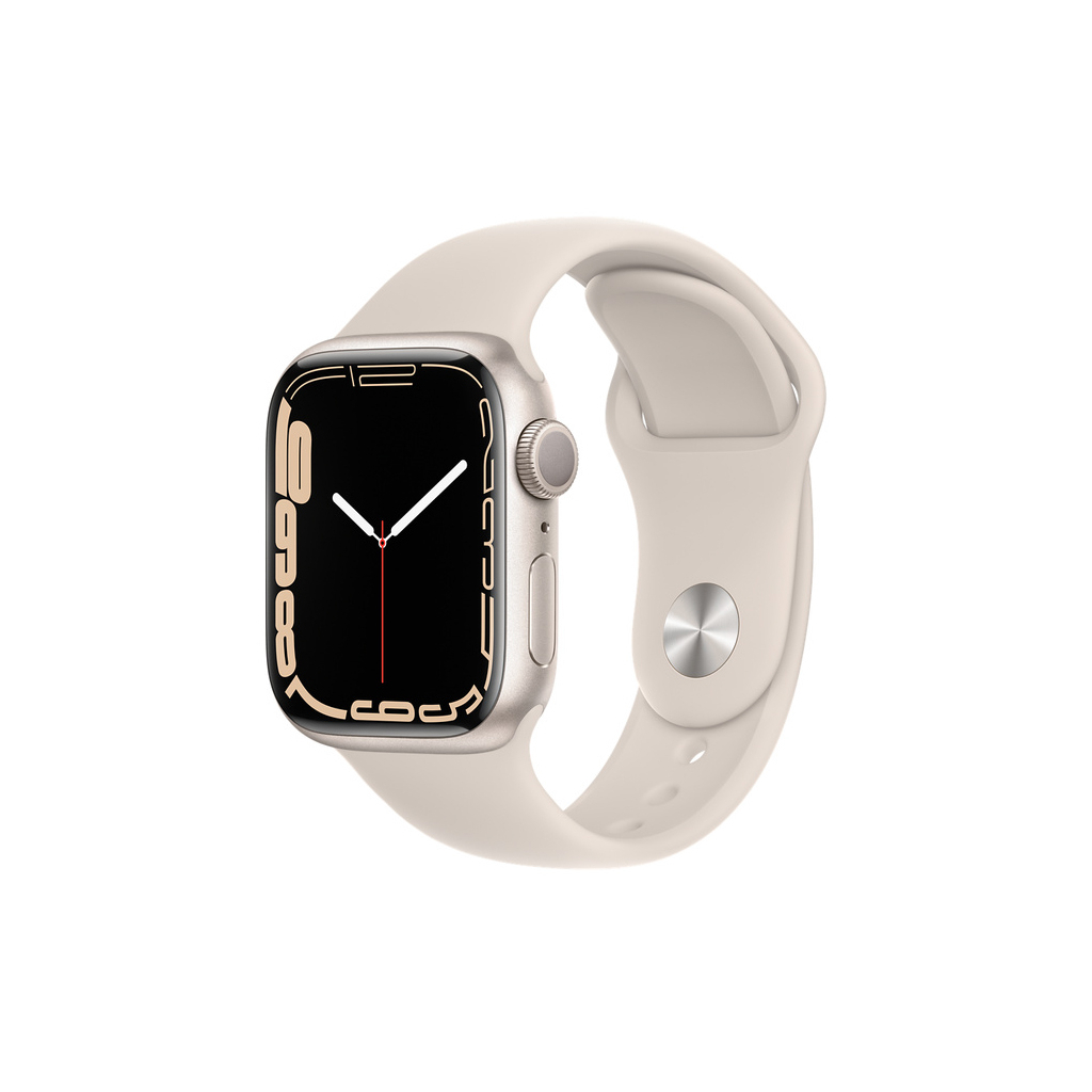 Смарт-годинник Apple Watch Series 7 GPS 41mm Starlight Aluminium Case with Beige (MKMY3UL/A)