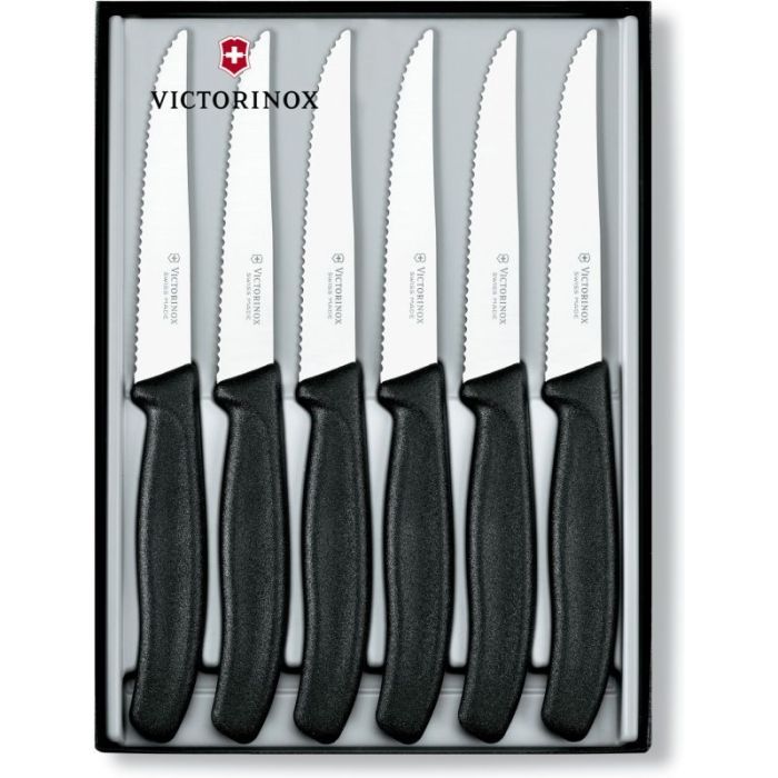 Набор ножей Victorinox SwissClassic Steak Set 6 шт Black (6.7233.6)