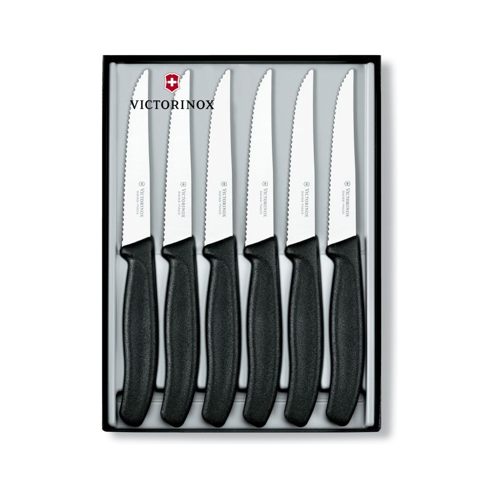 Набір ножів Victorinox SwissClassic Steak Set 6 шт Black (6.7233.6)