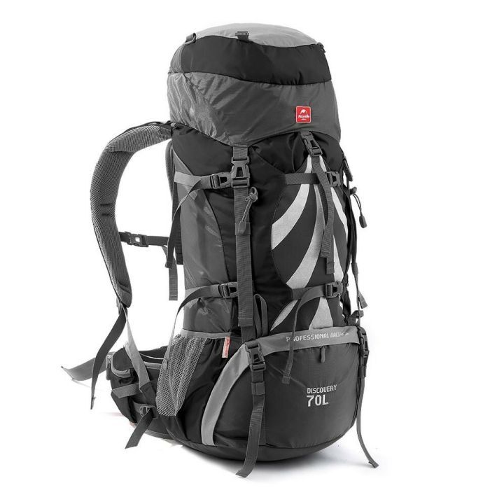 Рюкзак туристический Naturehike NH70B070-B 70 л + 5 л чорний (6975641887485)
