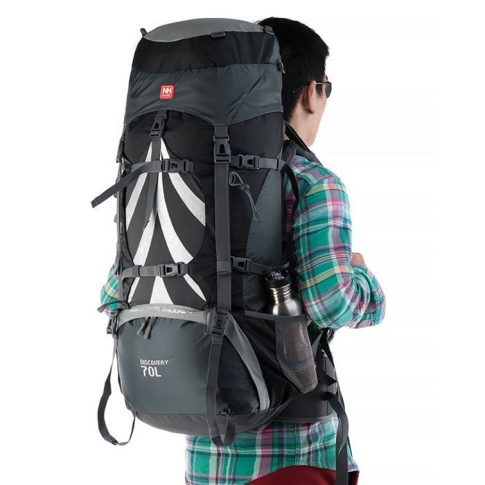 Рюкзак туристический Naturehike NH70B070-B 70 л + 5 л чорний (6975641887485) изображение 2