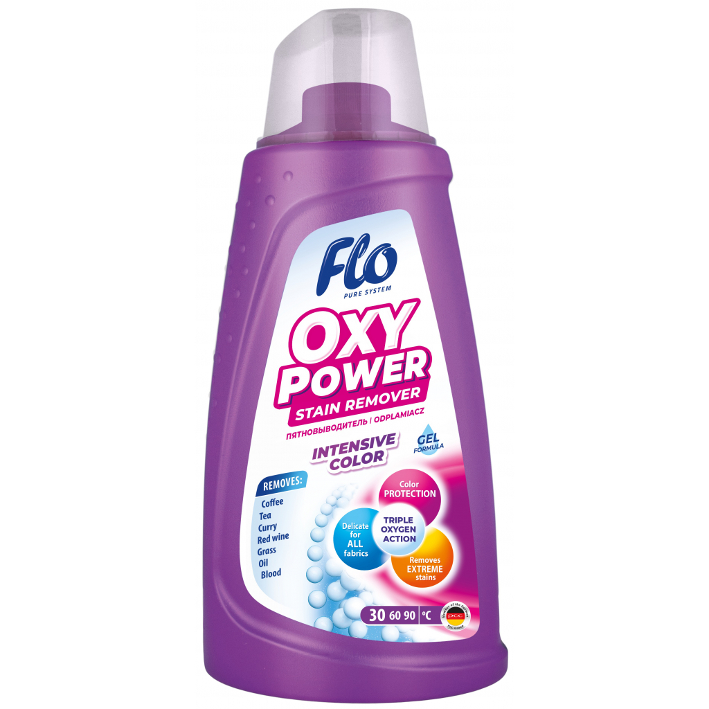 Средство для удаления пятен Flo Oxy Power Color для цветных тканей 1.5 л (5900948237689)