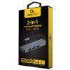 Концентратор Cablexpert USB-C 2-in-1 (A-CM-COMBO2-01) зображення 2