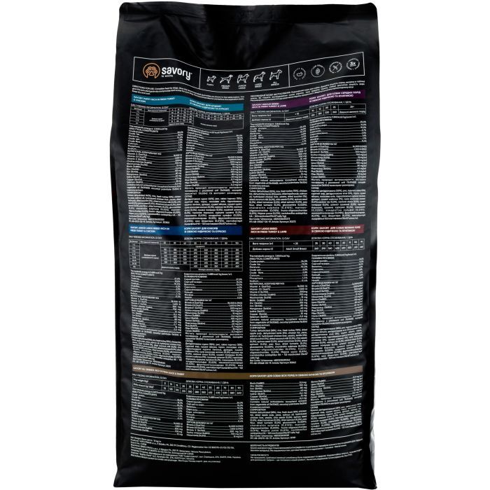 Сухой корм для собак Savory Medium Breed rich in Fresh Turkey and Lamb 1 кг (4820232630259) изображение 3