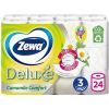 Туалетний папір Zewa Deluxe Ромашка 3 шари 24 рулони (7322541171722) зображення 2