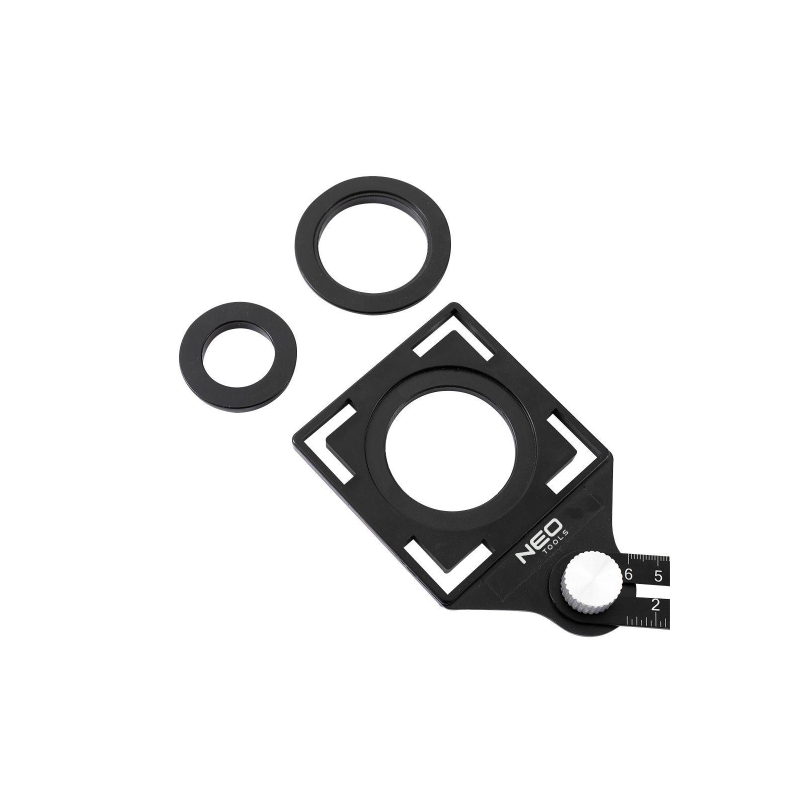 Линейка Neo Tools угловая, алюминий, 6 плечей с шкалой 0-6 см, отверствие в ша (72-351) изображение 3