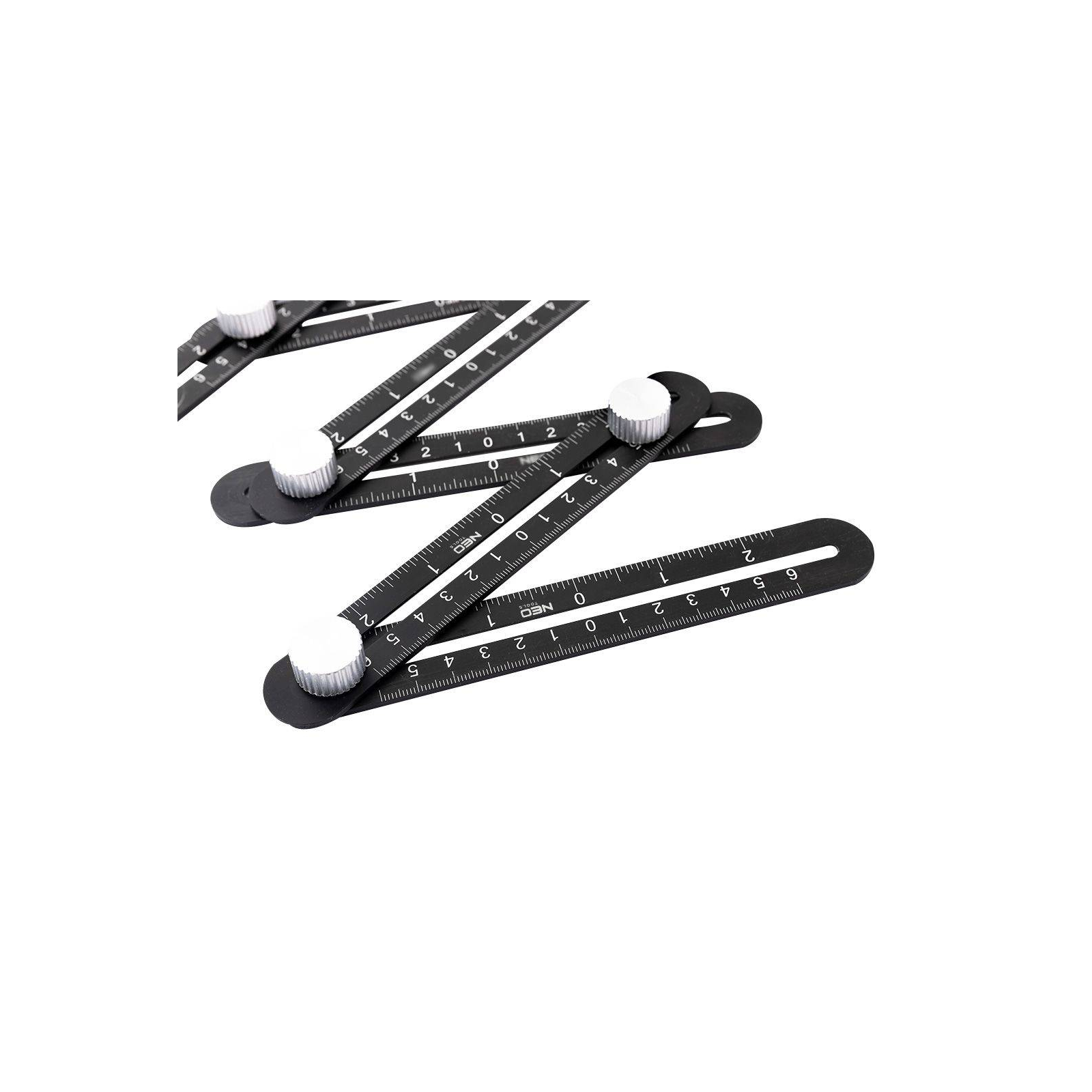 Линейка Neo Tools угловая, алюминий, 6 плечей с шкалой 0-6 см, отверствие в ша (72-351) изображение 5