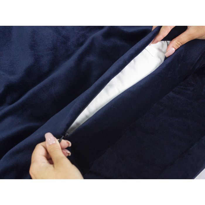 Постільна білизна MirSon Велюр Winter Frost 28-0006 Navy blue Velvet Полуторний (2200003998740) зображення 5