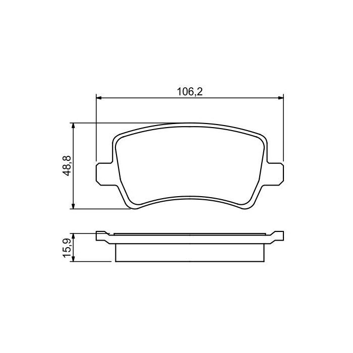 Гальмівні колодки Bosch 0 986 494 248 зображення 4