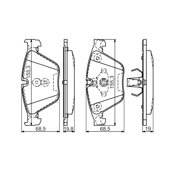 Тормозные колодки Bosch 0 986 494 549 изображение 2