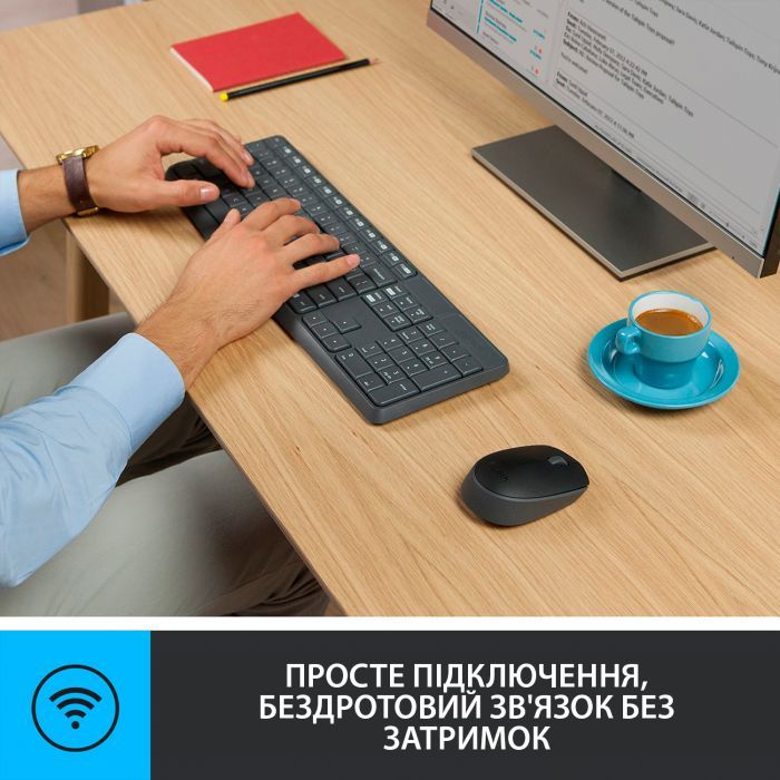 Комплект Logitech MK235 Wireless UA (920-007931) изображение 4