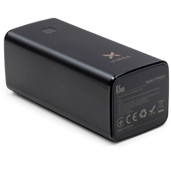Батарея универсальная Vinga 20000 mAh 65W QC+PD (VPB2065) изображение 5