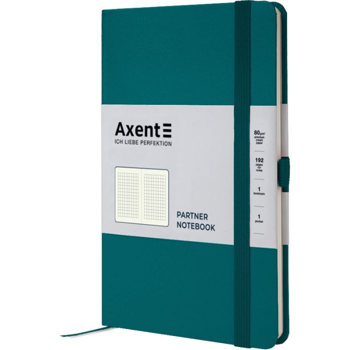 Книга записная Axent Partner, 125x195 мм, 96 листов, клетка, желтая (8201-08-A) изображение 2