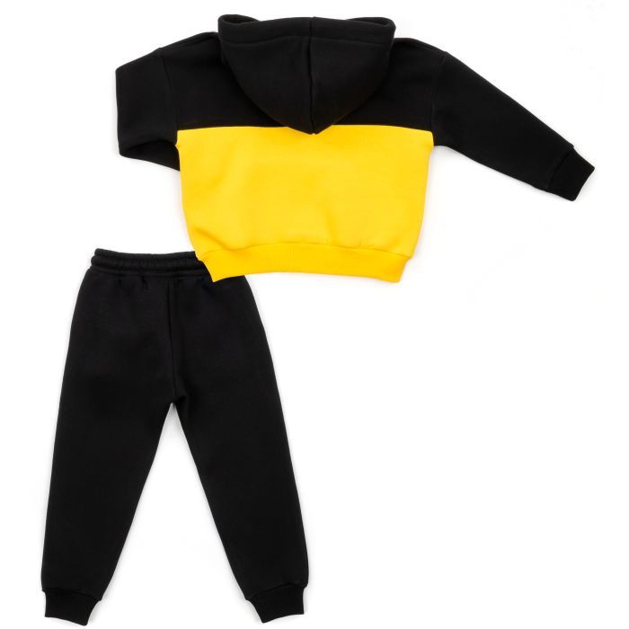 Спортивний костюм дитячий Cloise з худи на флісі (CL0215006-152-yellow) зображення 4