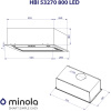 Вытяжка кухонная Minola HBI 53270 BL 800 LED изображение 10
