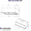 Вытяжка кухонная Minola HBI 53270 BL 800 LED изображение 10