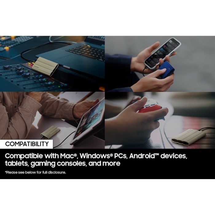 Накопитель SSD USB 3.2 2TB T7 Shield Samsung (MU-PE2T0S/WW) изображение 2