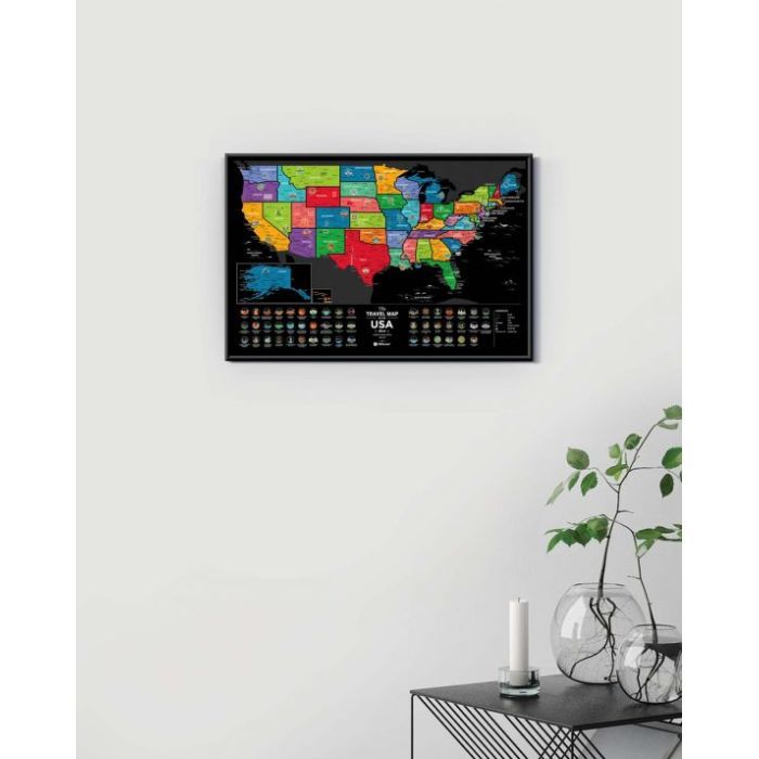 Скретч карта 1DEA.me Travel Map USA Black (13028) изображение 2