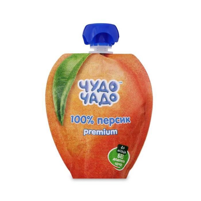 Дитяче пюре Чудо-Чадо Premium Персик без цукру 90 г (4820016254121)