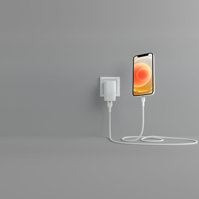 Дата кабель USB 2.0 AM to Lightning 1.0m white Belkin (CAA010BT1MWH) изображение 3
