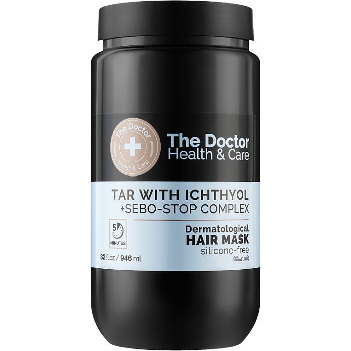 Маска для волосся The Doctor Health & Care Tar With Ichthyol + Sebo-Stop Complex 295 мл (8588006042559)