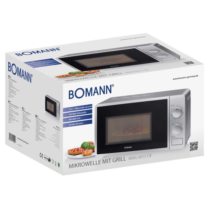 Микроволновая печь Bomann MWG 6015 CB silver (MWG6015CB silver) изображение 7