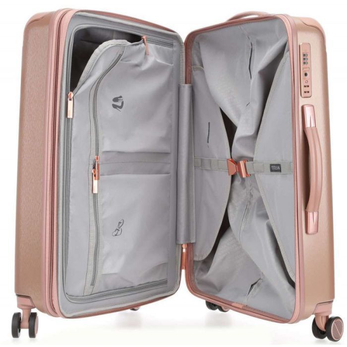 Чемодан Titan Barbara Glint Rose Metallic M exp (Ti845405-15) изображение 5