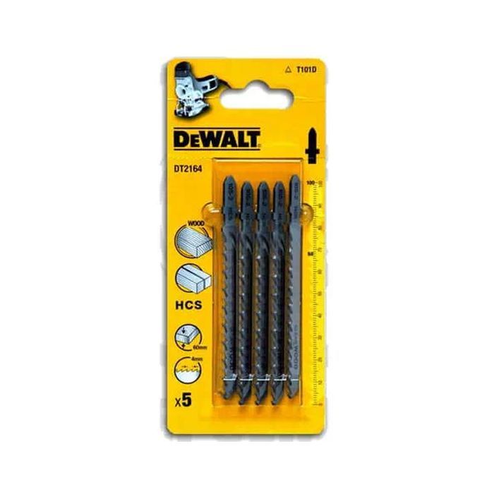 Полотно DeWALT для электролобзика, по древесине, прямой, L=100, WL=68, 4 мм, 5 шт (DT2164)